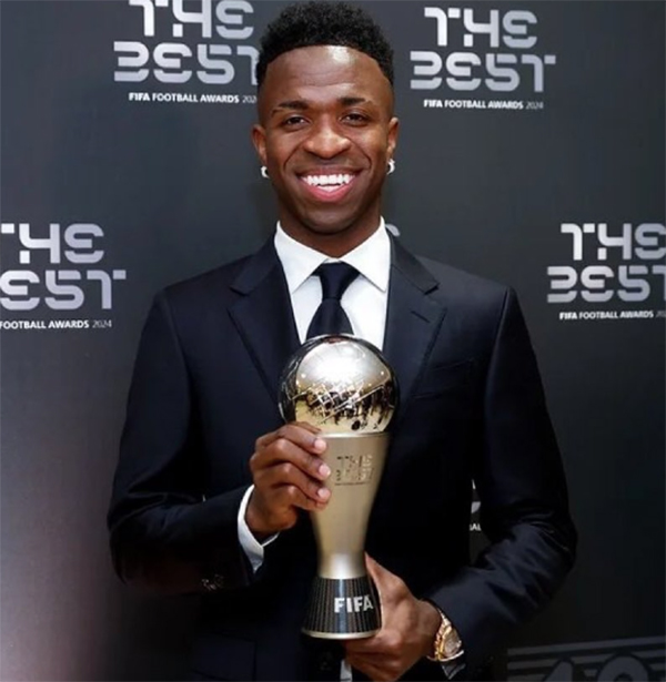 The Best 2024 : Vinicius Junior élu Joueur de l’année