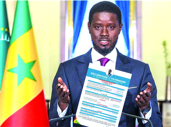 Declaration of assets: Diomaye goes public